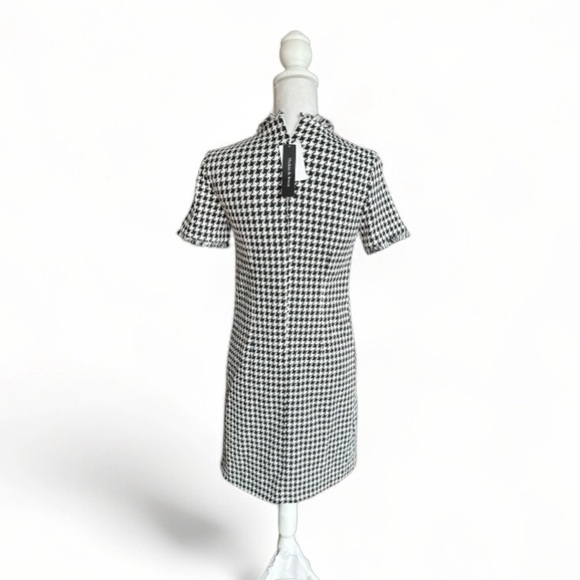 Violets and Roses Dress Size 0 Tweed Black White STITCH FIX NWT - Picture 2 of 6